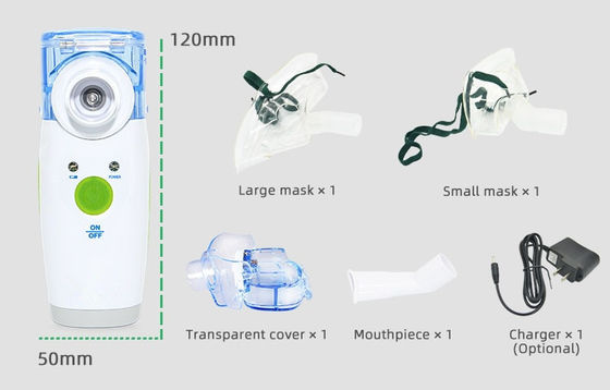 पीई मेडिकल ईओएस 2W 8 मिली 140KHz रिचार्जेबल नेब्युलाइज़र