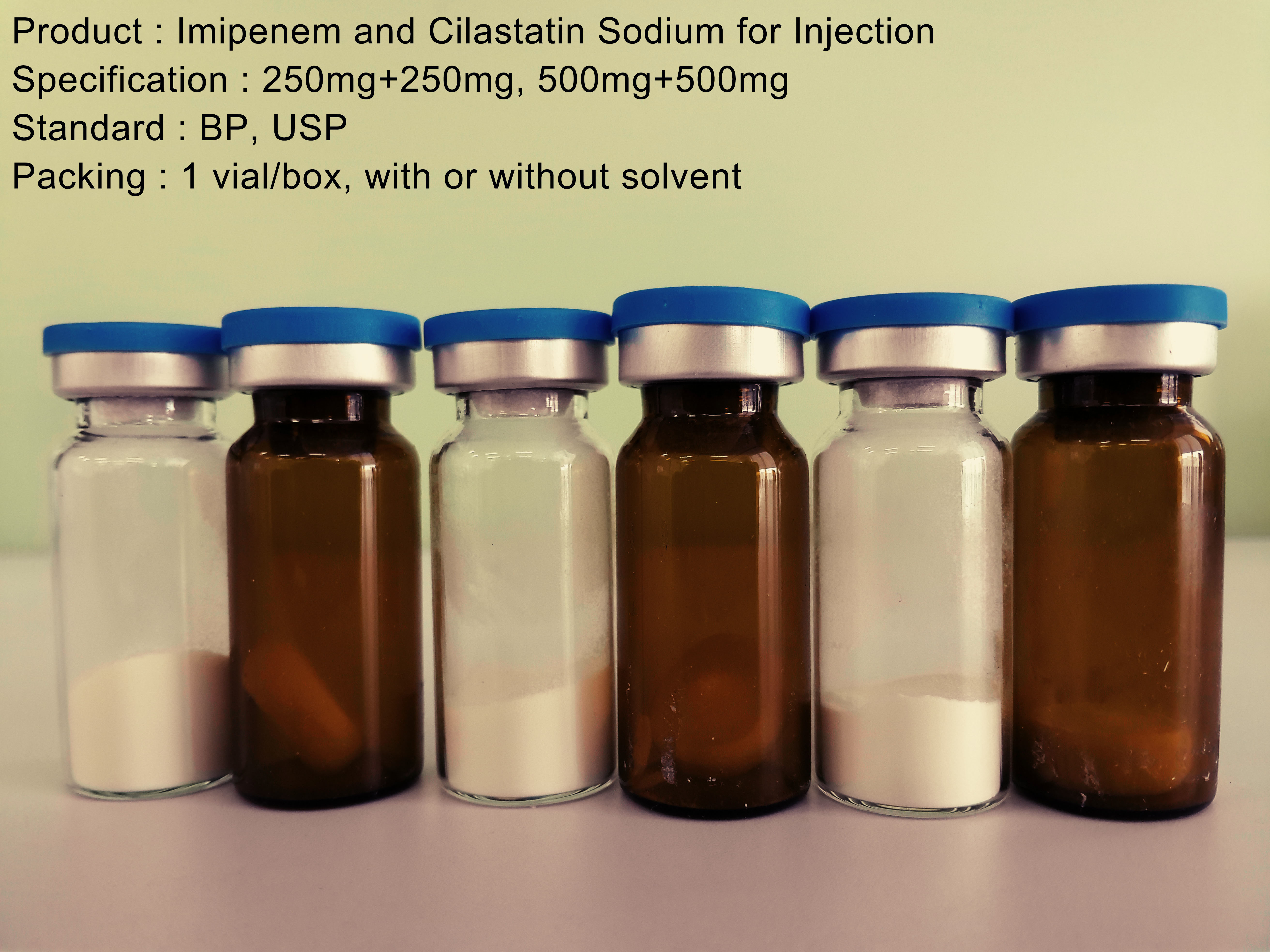 Tripenem USP Dry Powder Injection Antibiotics Imipenem Cilastatin Sodium